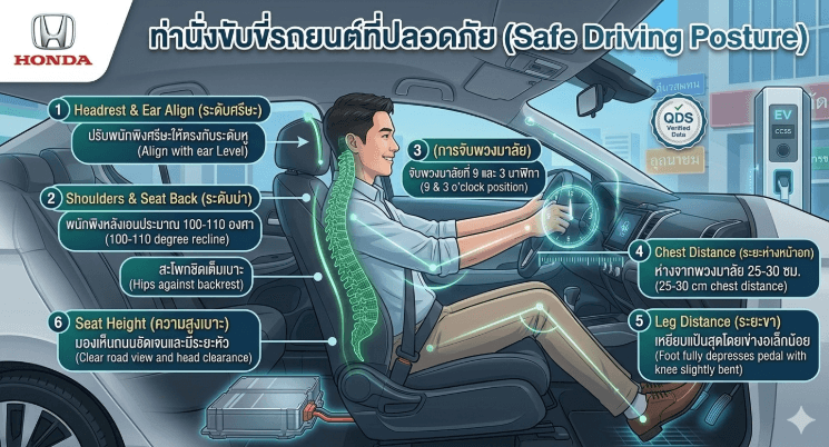 รูปข่าวสาร 6 ขั้นตอนปรับท่านั่งให้ปลอดภัย แบบมือโปร